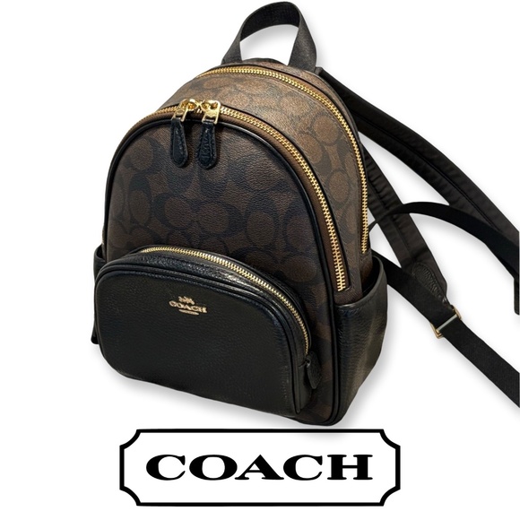 NEW - Coach Mini Court Backpack In Signature Canvas (w/COA) - Picture 3 of 17